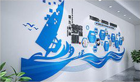  东兴海浪主题文化墙如何设计？