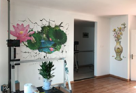  东兴墙体彩绘相比墙纸的优势。