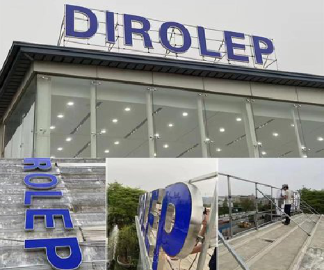  东兴楼顶发光字安装的注意事项。